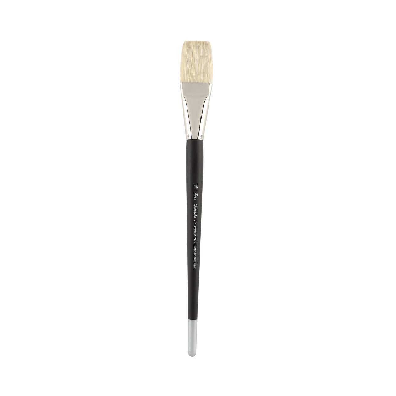 Creative Mark Pro Stroke Premium White Chungking Hog Bristle Artist Paint Brush - Flat - Natural Bristle Brush w/ Great Control Suitable for Oils, Watercolors, Acrylics, Alkyds, Caseins